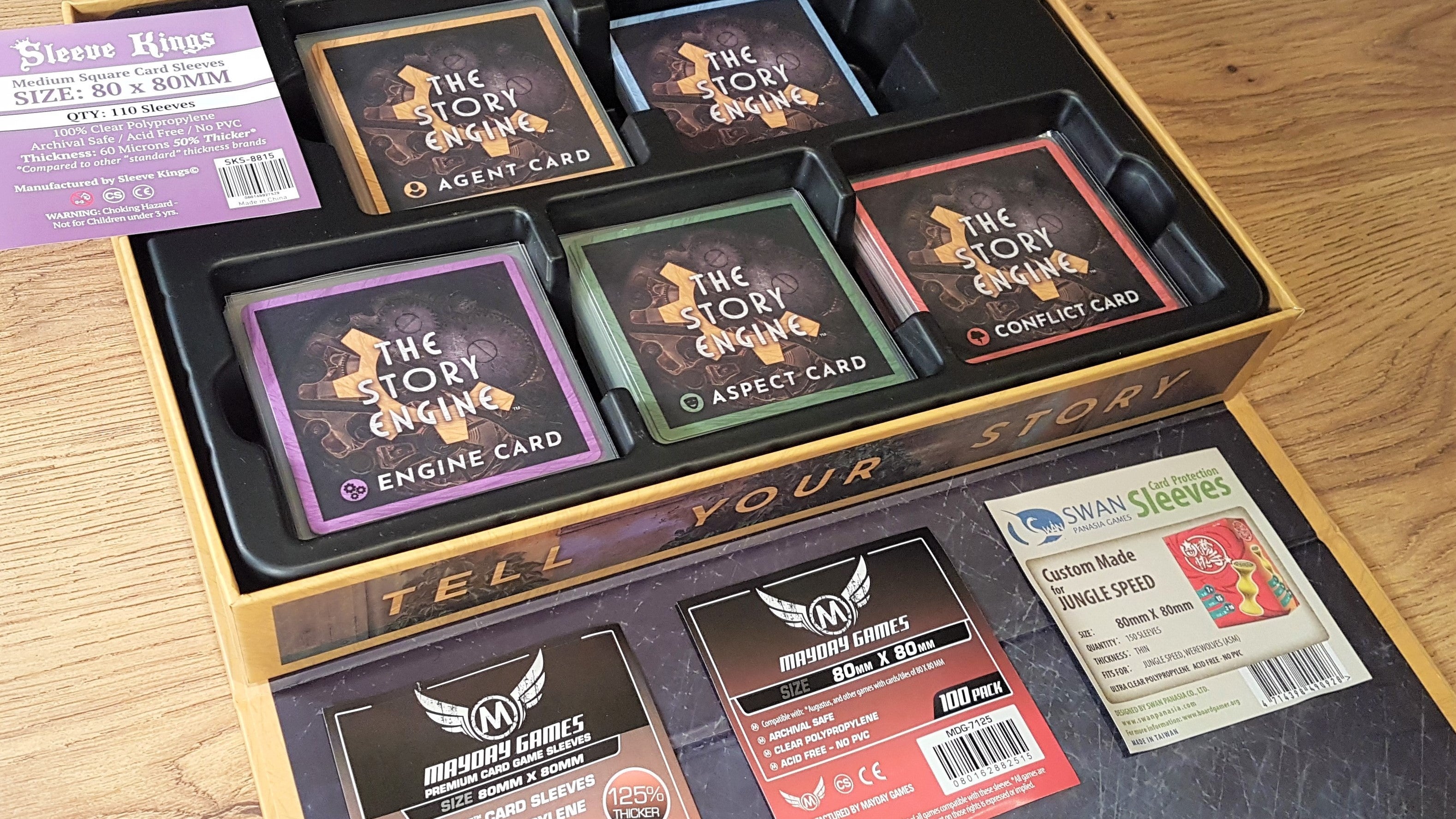 Finding Square Card Sleeves for The Story Engine Deck Finding Square Card Sleeves for The Story Engine Deck