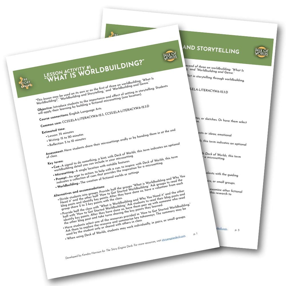 PDF Deck of Worlds Lesson Plans