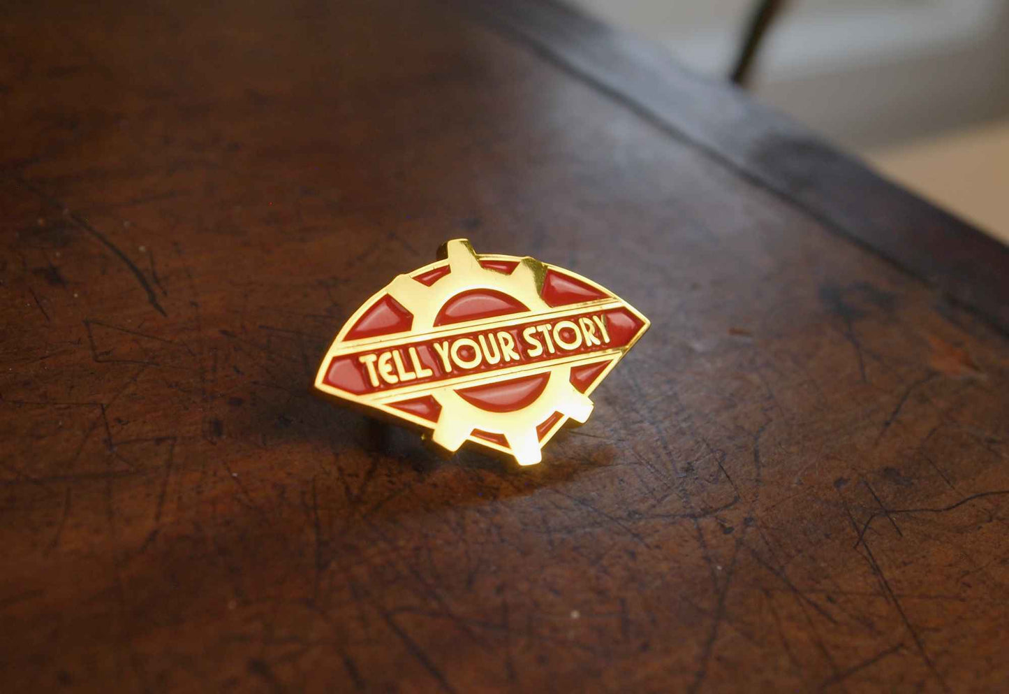 Tell Your Story Pin