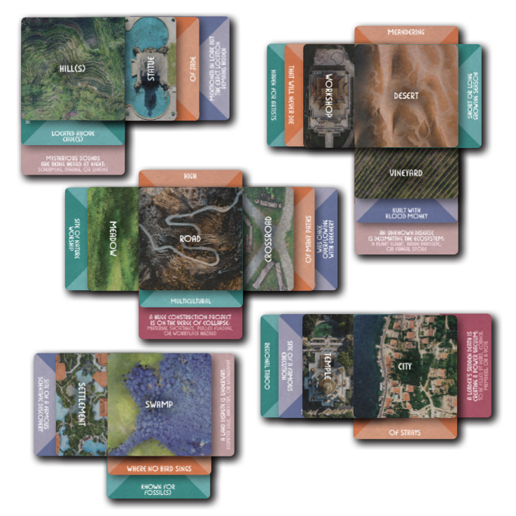 Deck of Worlds example cards
