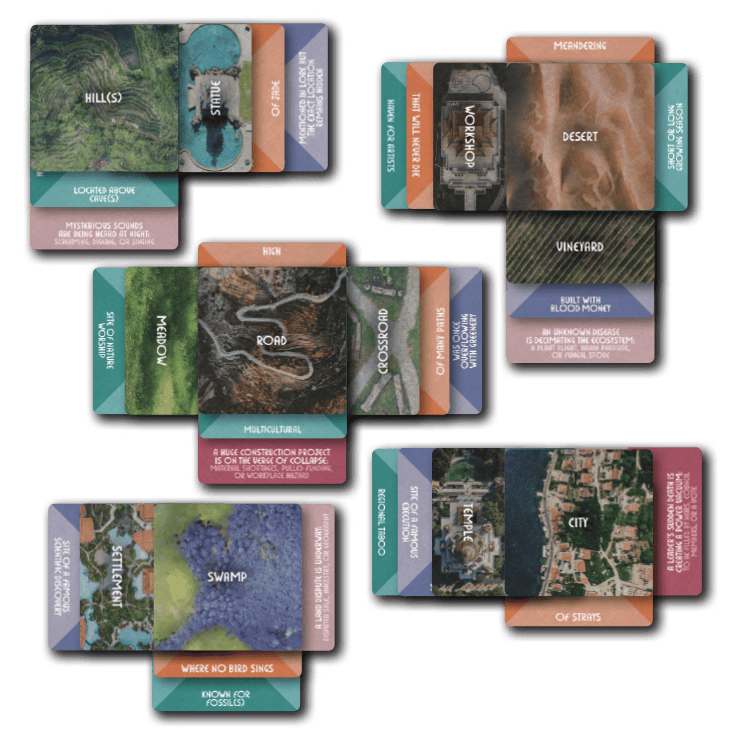 Deck of Worlds example cards