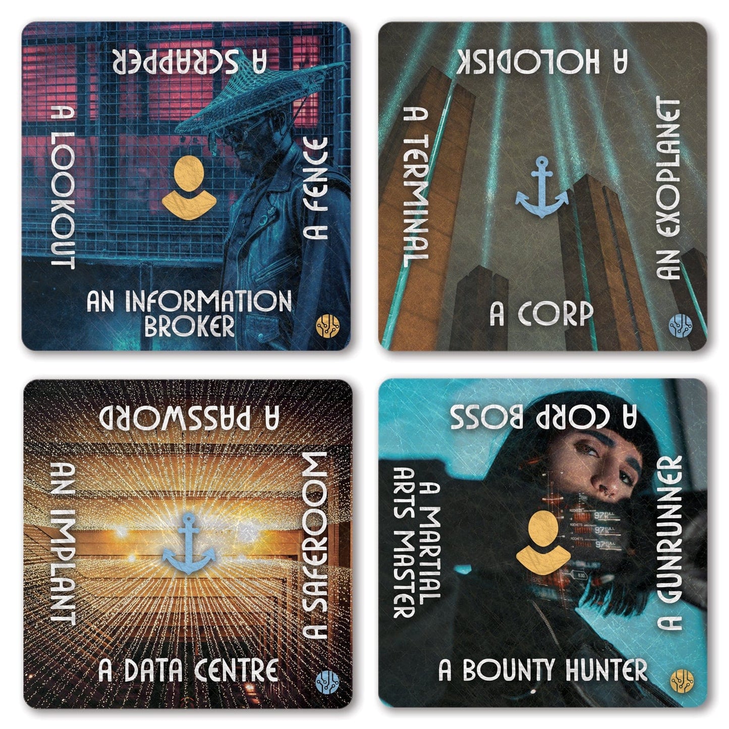 Cyberpunk Story Prompts Booster - The Story Engine Deck of Writing Prompts