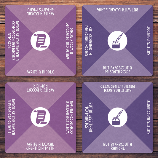 PDF Creative Worldbuilding Expansion Set - The Story Engine Deck of Writing Prompts