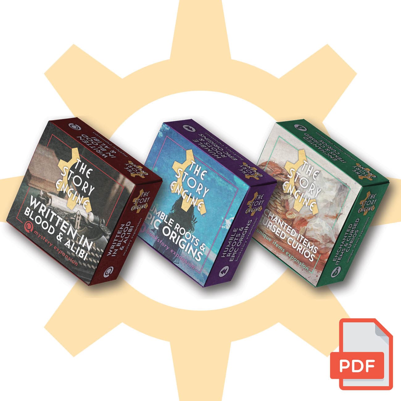 PDF "Curio" Story Expansion Set - The Story Engine Deck of Writing Prompts