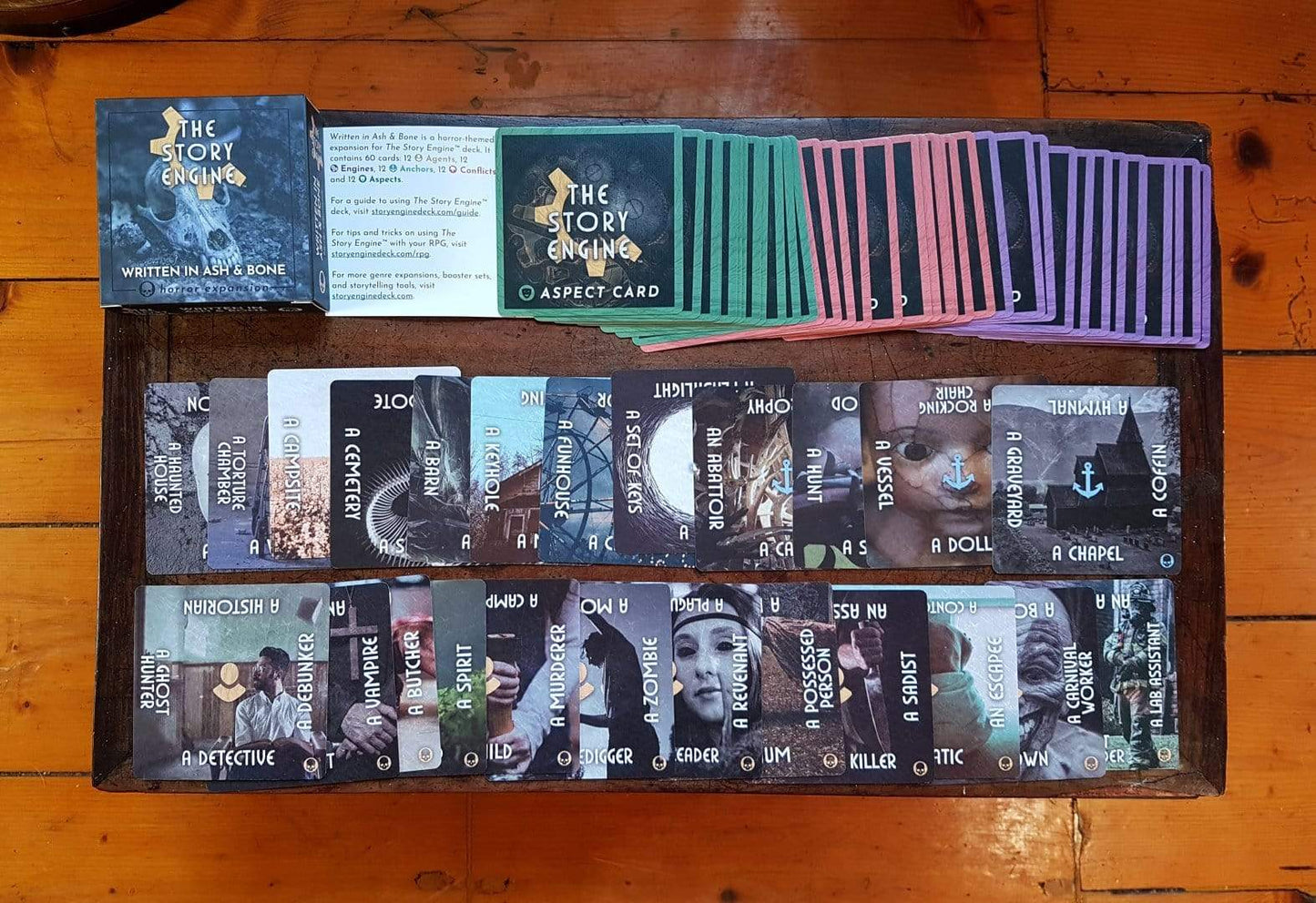 Horror Expansion: Written in Ash & Bone - The Story Engine Deck of Writing Prompts