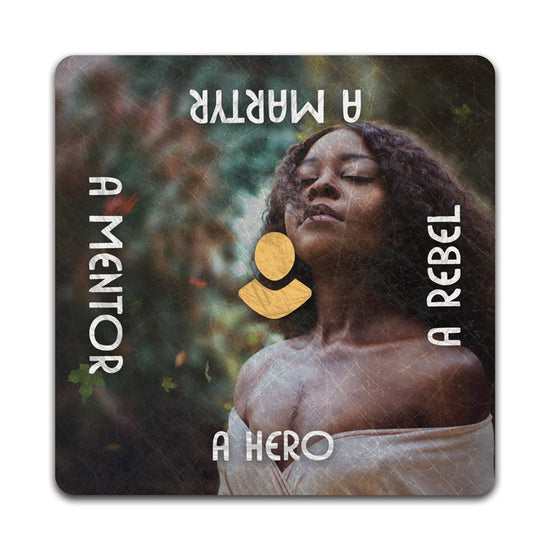 An Agent card with 4 cues: a hero / a rebel / a martyr / a mentor