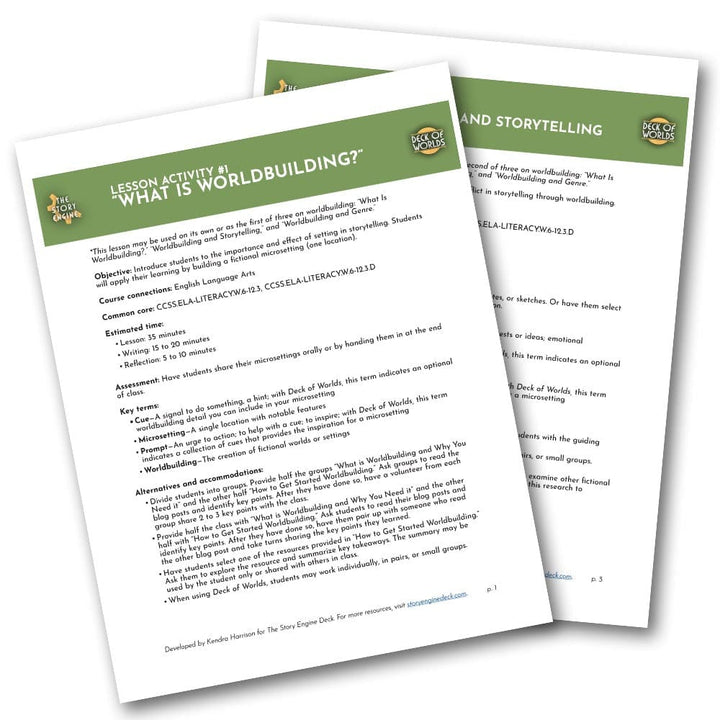 Lesson Plans & Activity Sheets