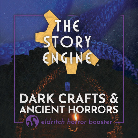 Cover image of tentacles and night sky for Dark Crafts & Ancient Horror Eldritch Horror Booster