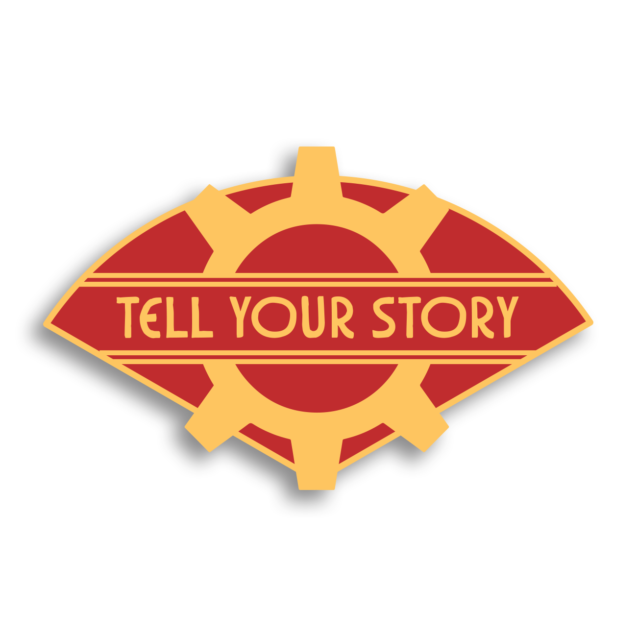 Tell Your Story Pin