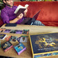 Writer using The Story Engine and curio expansions to write on his laptop
