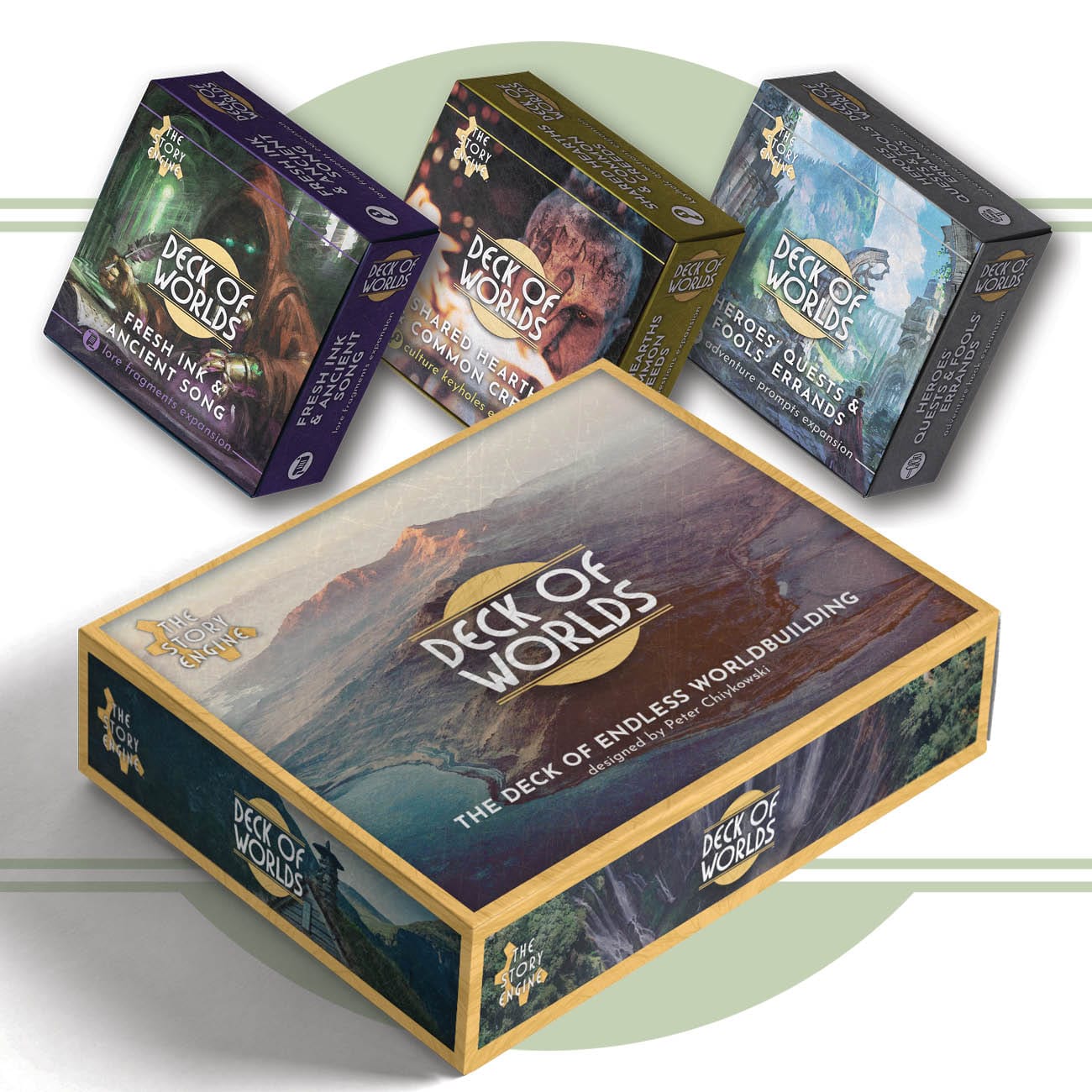 Deck of Worlds + Creative Expansions Bundle - The Story Engine Deck of Writing Prompts